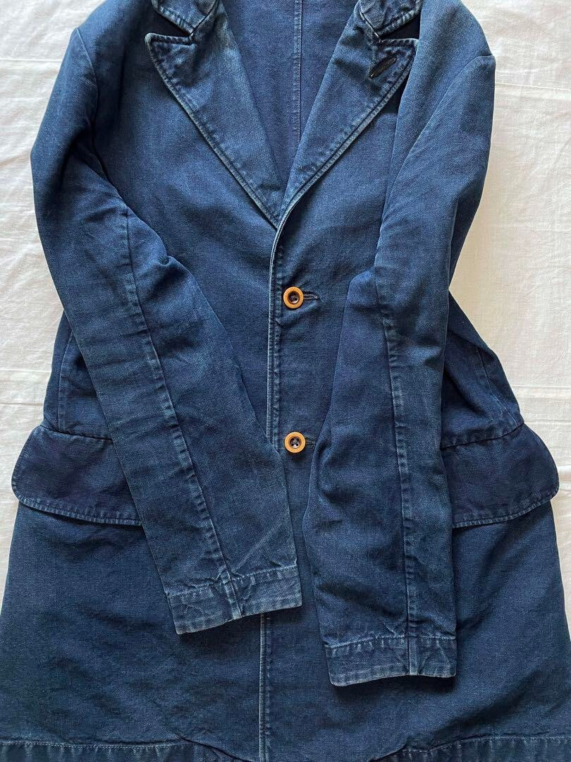 45rpm/Umii908 Indigo Coverall Denim Jacket for men size 3/L Made in JAPAN