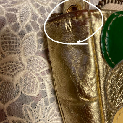 TSUMORI CHISATO Shoulder Bag Gold Dot 10.6 inch