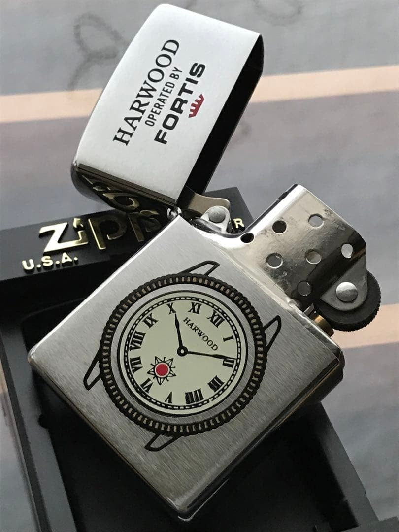 Zippo FORTIS HARWOOD Watch Made in 1992 Lighter