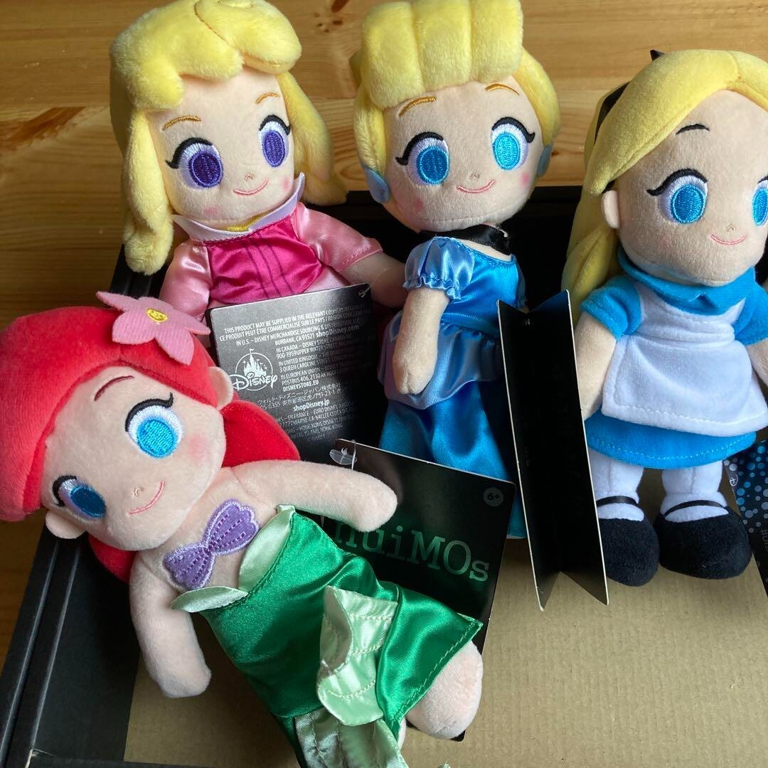 Disney Store nuiMOs Aurora Cinderella Ariel Alice Daisy Minnie Pooh Piglet Plush