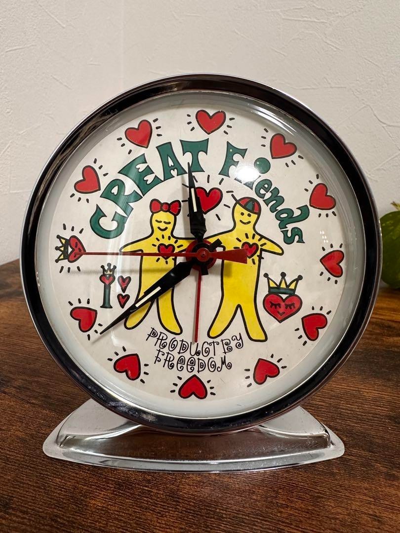 Retro GREAT Friends Alarm Clock Tested Japan Used F/S