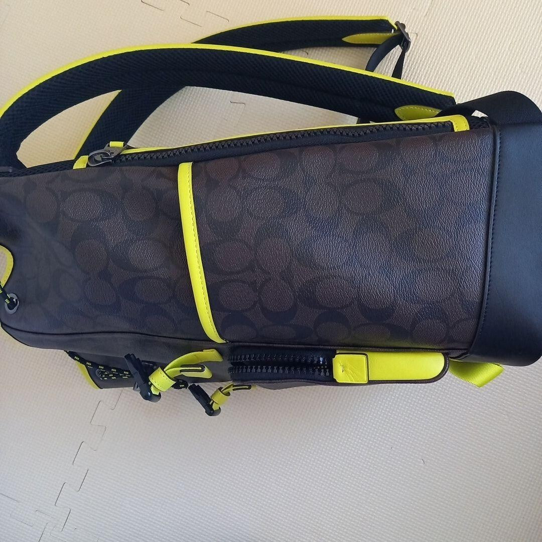 Coach Truck Backpack Colorblock Signature Yellow