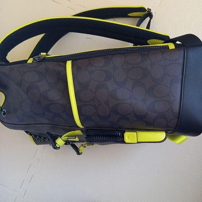 Coach Truck Backpack Colorblock Signature Yellow