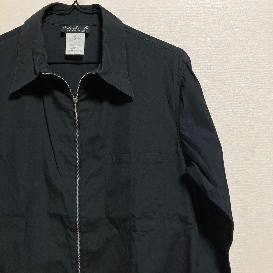 90s Agnes B. HOMME Zip Shirt Size 2 - Vintage Condition