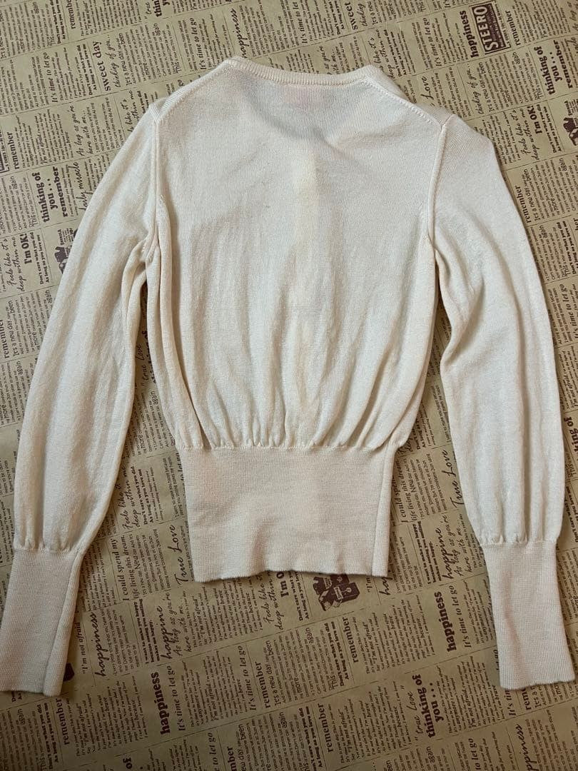 Vivienne Westwood Cardigan Size S Excellent Condition Ivory White Long Rib