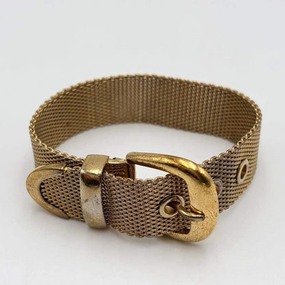 Polo Ralph Lauren Belt Bracelet Gold Logo Engraved Women Rare Model Limited Edit