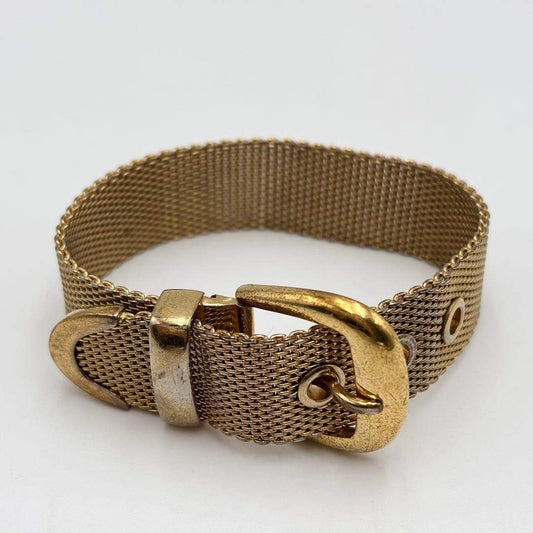 Polo Ralph Lauren Belt Bracelet Gold Logo Engraved Women Rare Model Limited Edit