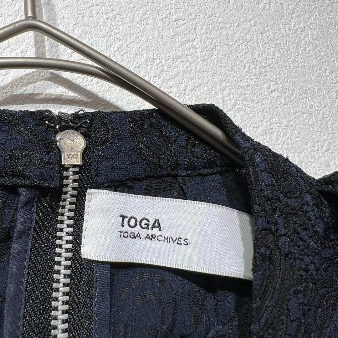 Toga Pulla Women's Lace jacquard frill design shirt blouse