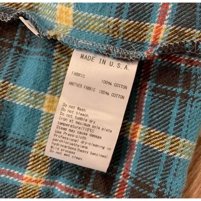 Greg Lauren Men's Kimono Blue Denim Jacket Plaid Size M GKL-10090-A w/tag New