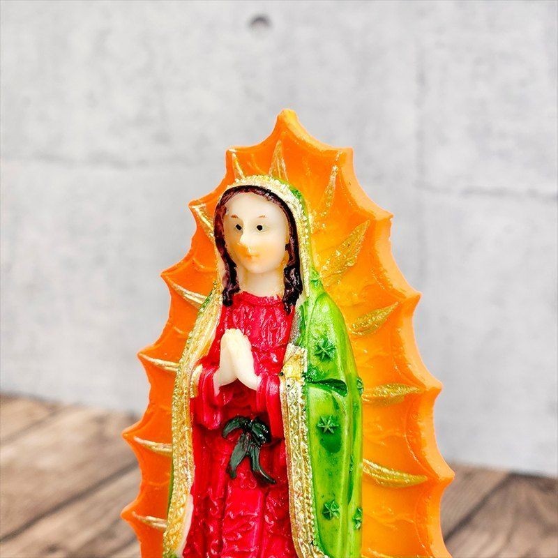 Maria Statue Object Interior Virgin Mary Painted Christ Goods Figure