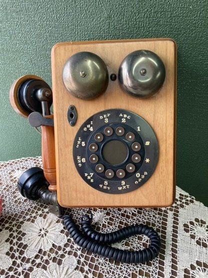 American Vintage Telephone Antique Interior Showa Retro