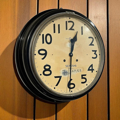 Antique clock, early Showa period, SEIKOSHA, spring-driven, retro