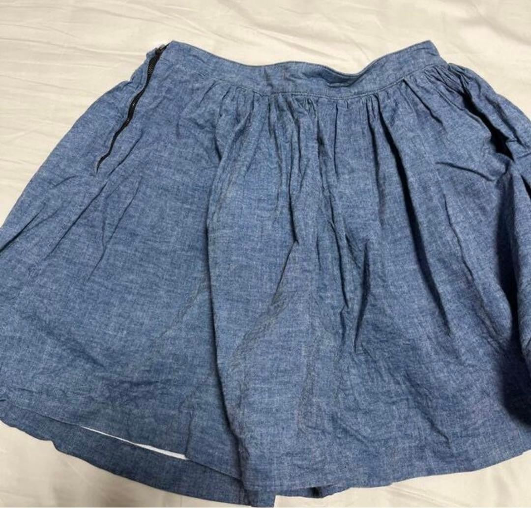 miumiu flare skirt size 38 denim with pocket