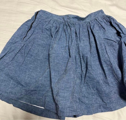 miumiu flare skirt size 38 denim with pocket