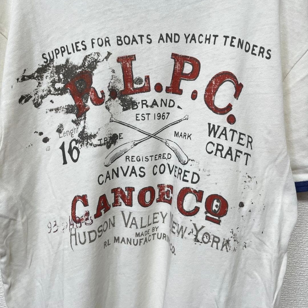 POLO RALPH LAUREN Ringer T-shirt Size: XL Ivory Men