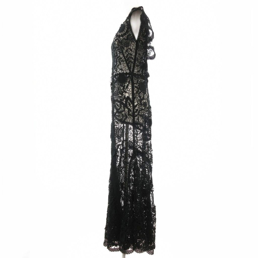 Double RL RRL total lace dress long sheer see-through 3 green UO Used 76eb27a80a