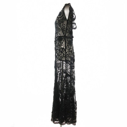Double RL RRL total lace dress long sheer see-through 3 green UO Used 76eb27a80a