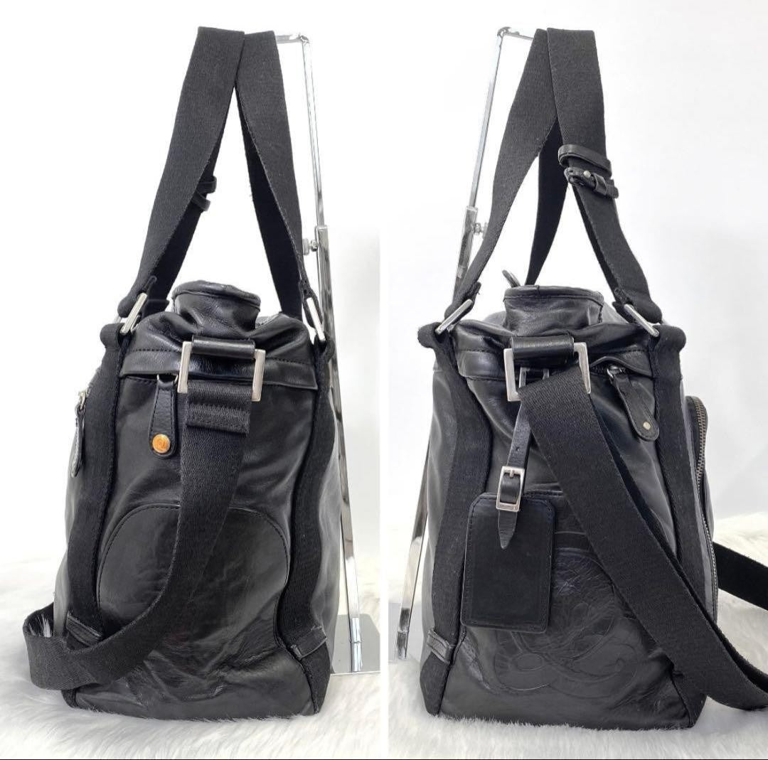 Alexander McQueen 2Way Shoulder Bag Black Leather Used From japan