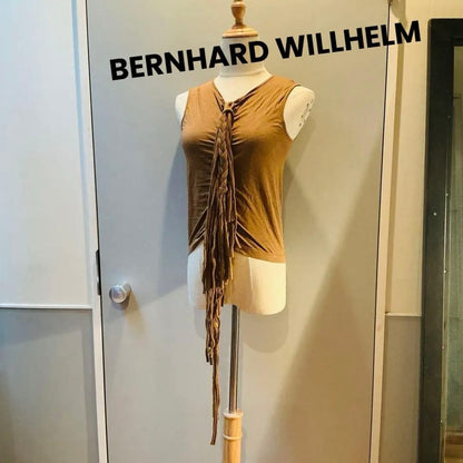 Bernhard Wilhelm Archive Tank Top S/M Stretchy Fringe Design
