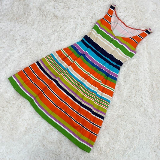 kate spade NEW YORK Multicolor Knee Length One Piece Orange Size 4
