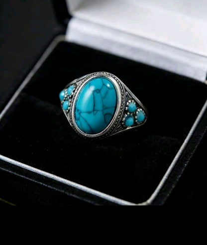 New arrival: Turquoise ring, US Size 6.5