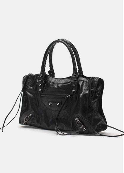 Archive Bondage Shoulder Bag Y2K 00s Leather Fringe Studded Used