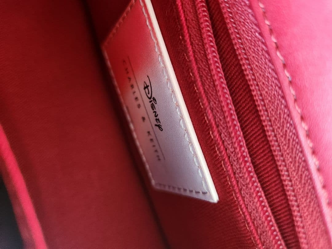 Charles & Keith Disney Zootopia Judy Hopps Red Leather Shoulder Bag