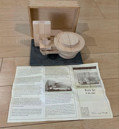 Rare Frank Lloyd Wright Guggenheim Museum Building Block Set
