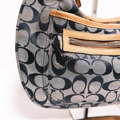 Coach Signature Denim Hobo Shoulder Bag Vintage Authentic Rare Item