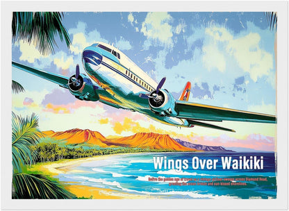 Wings Over Waikiki｜Hawaiian Art A4｜Limited to 1 piece・Leaf Aloha