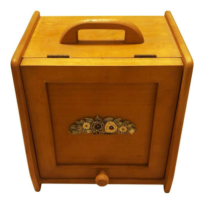 Showa Retro Wooden Tabletop Dresser Vanity Cosmetics Box