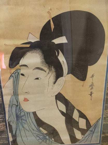Kitagawa Utamaro Beauty Paintings Objects Vintage Showa Retro