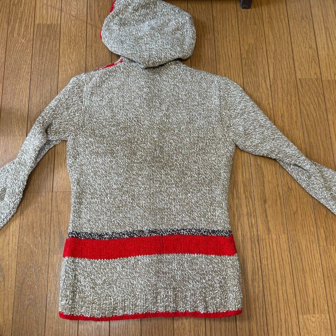 ALBA ROSA Rare knit Hoodie M Size Women's Clothing Zip Gray Used from Japan