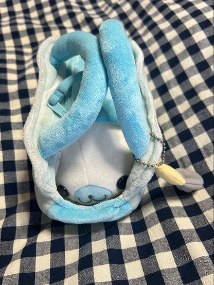 Mamegoma Plush Toy with Carrying Bag Rare San-X Collectible