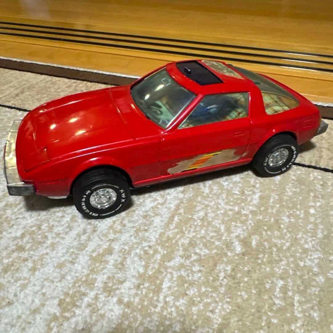 Showa Retro Ichiko Mazda Savanna RX-7 Tin Car