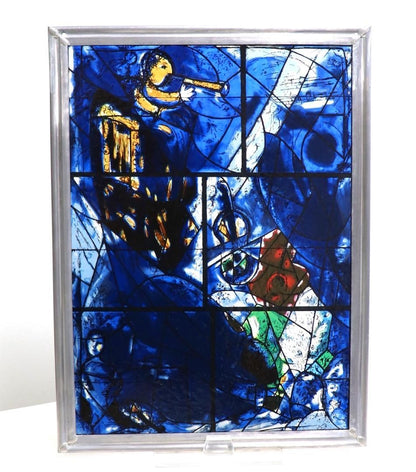 Marc Chagall Large Vintage Stained Glass American Windows 2/4