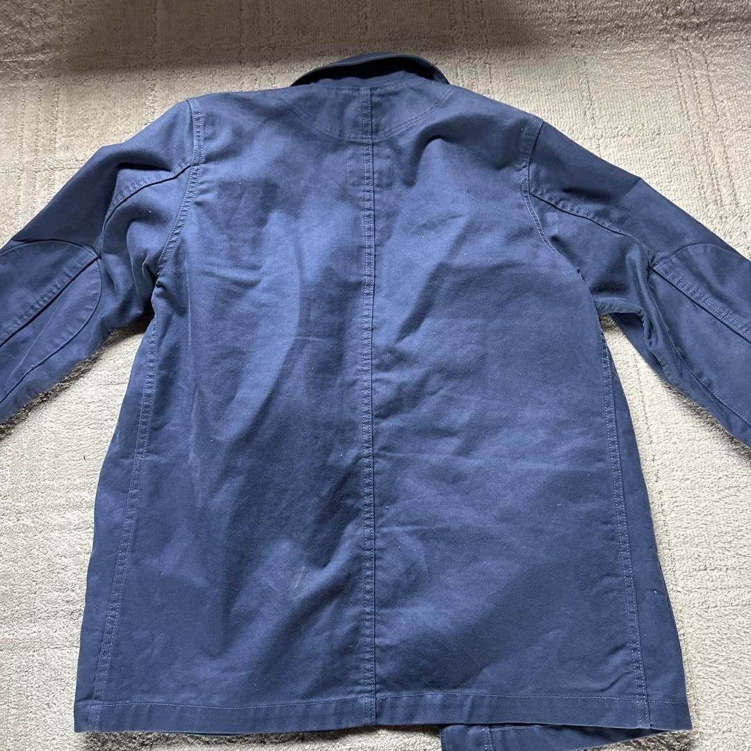Snow peak Coverall Jacket Firewood Takibi navy flame retardant finish Aramid