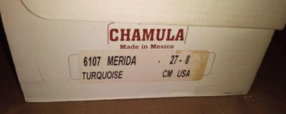 CHAMULA Leather Sandals Turquoise Color Size 27cm