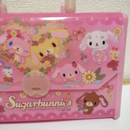 Sanrio Sugar Bunnies plastic bag case Sunstar Rare From Japan Heisei Retro Used