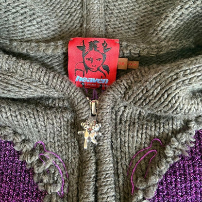 heaven by marc jacobs zip up knit hoodie