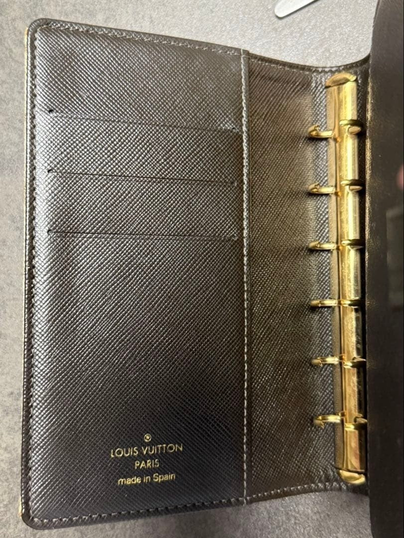 Louis Vuitton LV Notebook Cover Leather Monogram Authentic Vintage Rare