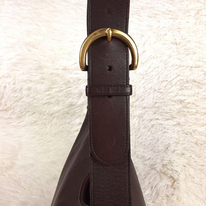 Extremely Rare Made In USA Old Coach 4161 Shoulder Bag Dark Brown Vintage