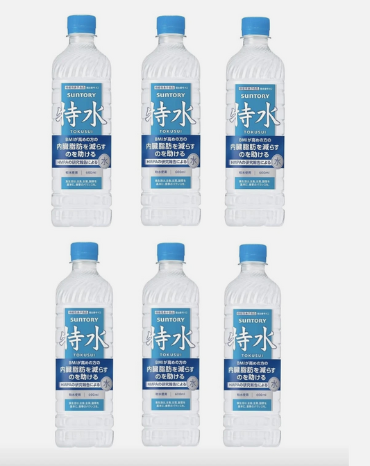 Suntory Tokusui 600ml x 6pk Reduces Visceral Fat Functional Mineral Water