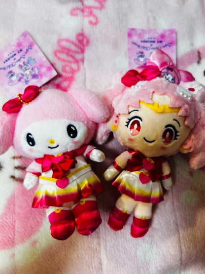 Sailor moon x Sanrio Plush Collab MY MELODY Chibimoon Set Lot of 2 Japan New