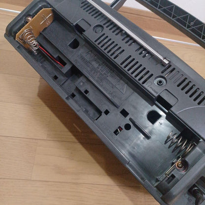 Victor CD radio cassette player with remote control, Showa era retro style.