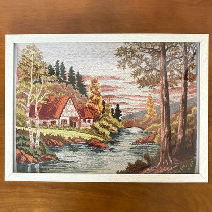 Embroidery art, cultural embroidery, Showa retro, Japanese-style interior