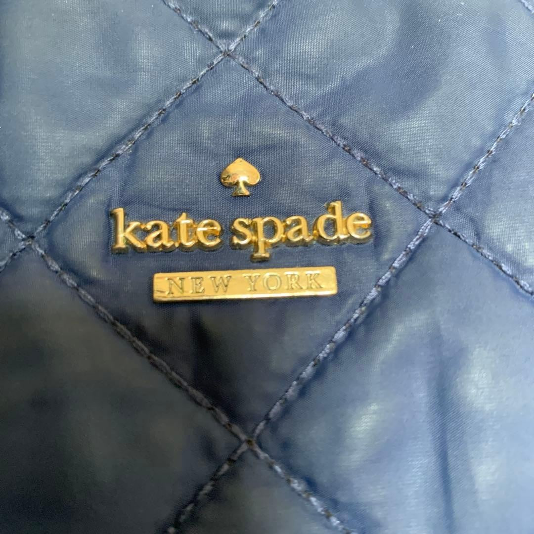 Kate Spade New York Navy Quilted Backpack Stylish Excellent Condition