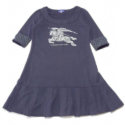 Burberry Blue Label Nova Check Dress Navy Size 38 Elegant Design