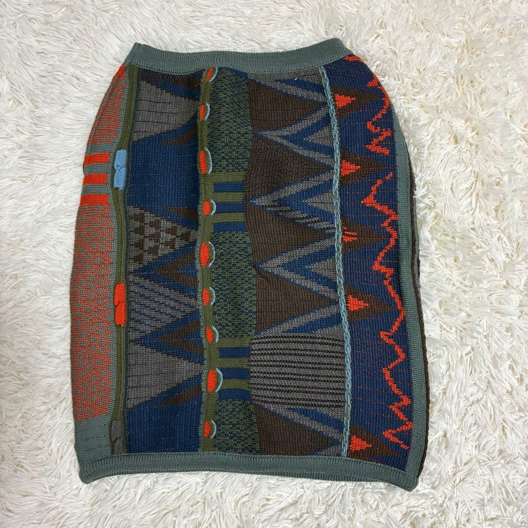 COOGI 3D Knit All-Over Print Cardigan and Skirt Set Made in Australia