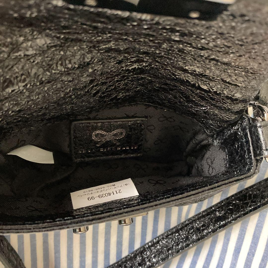 Anya Hindmarch Pouch Mini Shoulder Bag Black from Japan